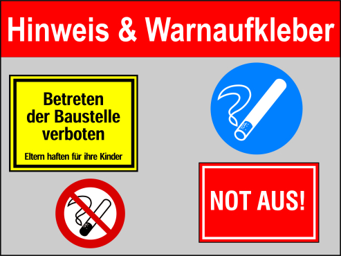 Warn u. Hinweisschilder
