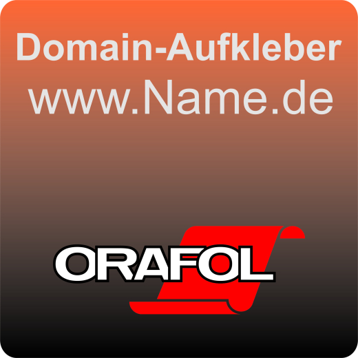 Domain-Aufkleber, 1-farbig, 500 x 40 mm