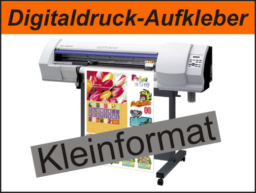 Digitaldruck-Aufkleber 30 x 30 mm / 20 Stck.