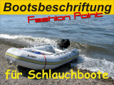 Bootsnamen Aufkleber-Set für Schlauchboote