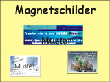 Magnetschild 600 x 300 mm