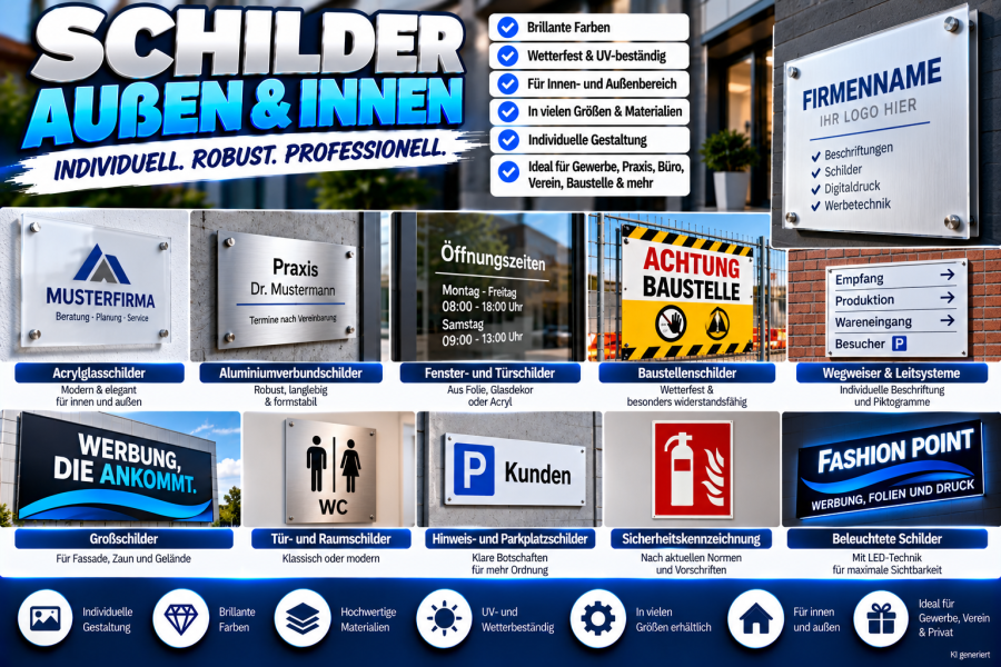Firmenschilder