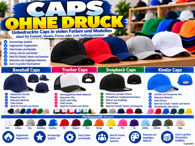 Caps ohne Druck