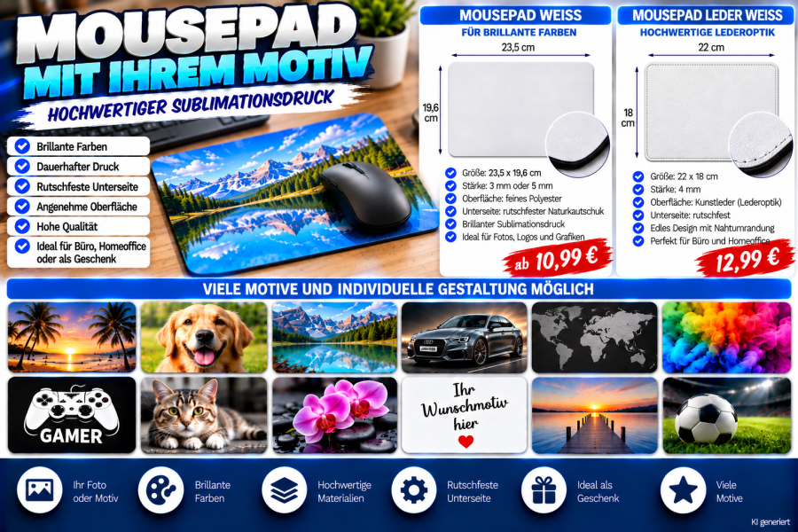Mousepad bedruckt