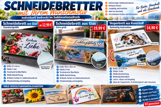 Schneidebretter bedruckt