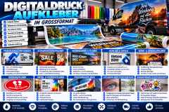 Digitaldruck-Aufkleber 1000 x 700 mm