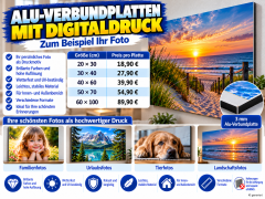Aluverbundplatte mit Fotodruck