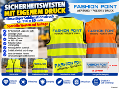 Sicherheitswesten bedruckt